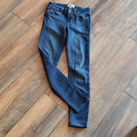 Paige Dark Wash Verdugo Ankle Skinny Jeans Size 24 - Picture 3 of 9